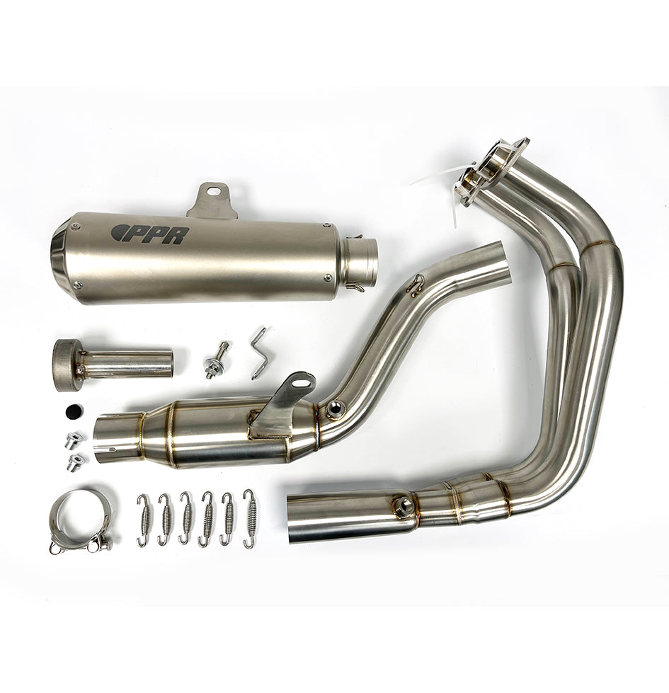 PPR Full Stainless System With Carbon Fibre End Cap - Race With Removable Baffle – Yamaha YZF-R7 2021–2026