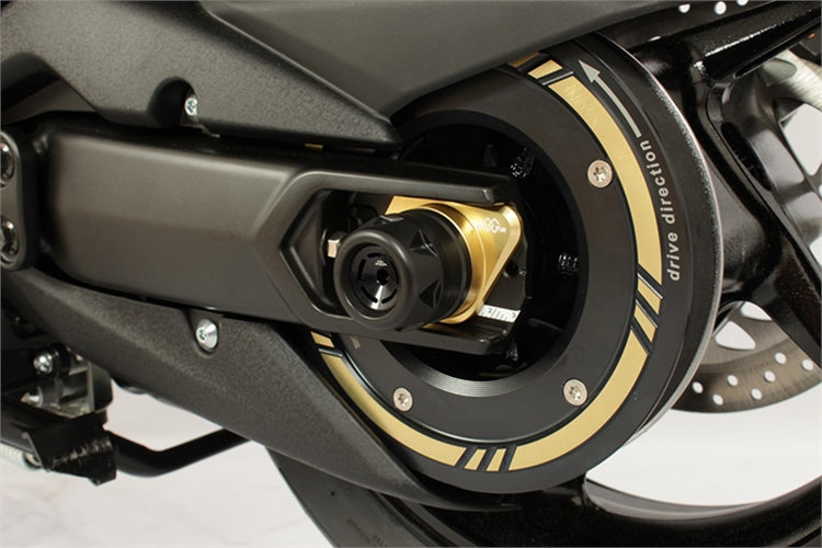 Gilles Rear Belt Pulley Cover - Black & Gold