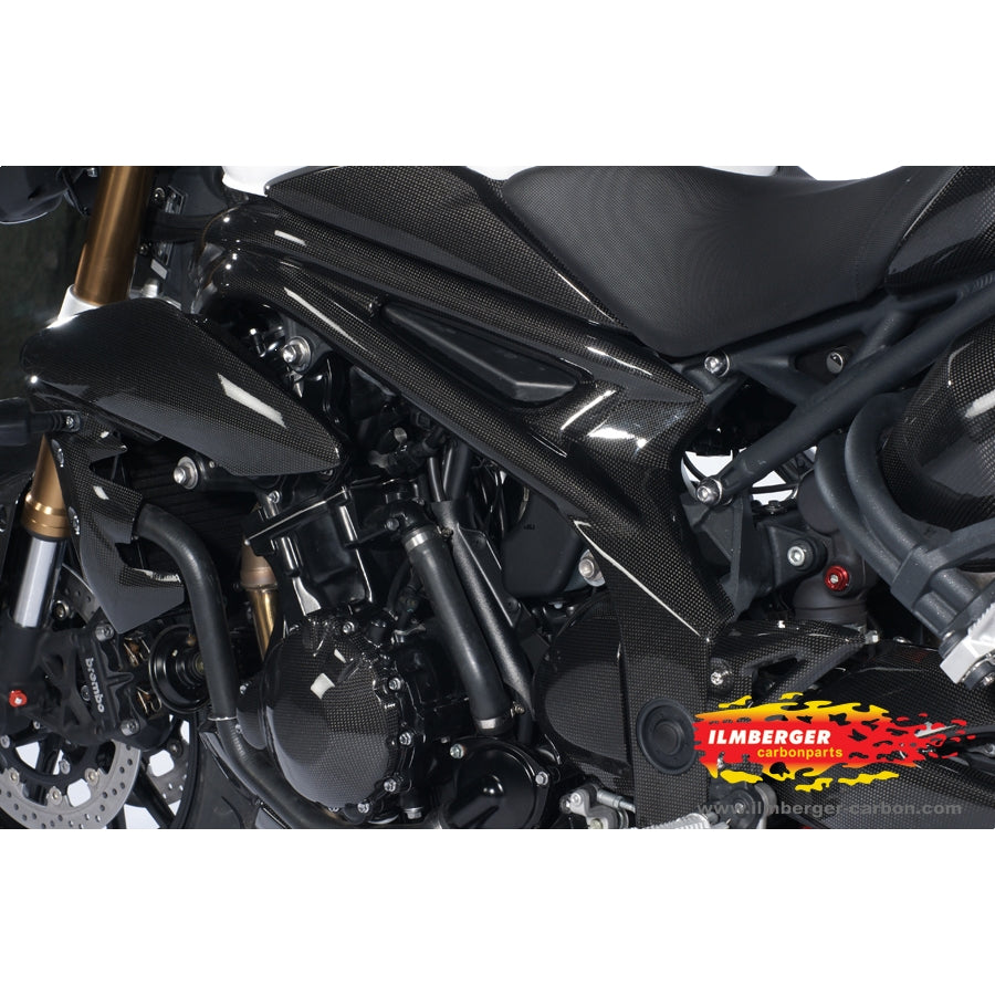 Ilmberger Carbon Frame Cover (Left) – Triumph Speed Triple 1050 2011–2015 / Triumph Speed Triple [R] 1050 2012–2015