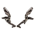 Gilles RCT10GT Adjustable Rearset Kit - Black & Grey