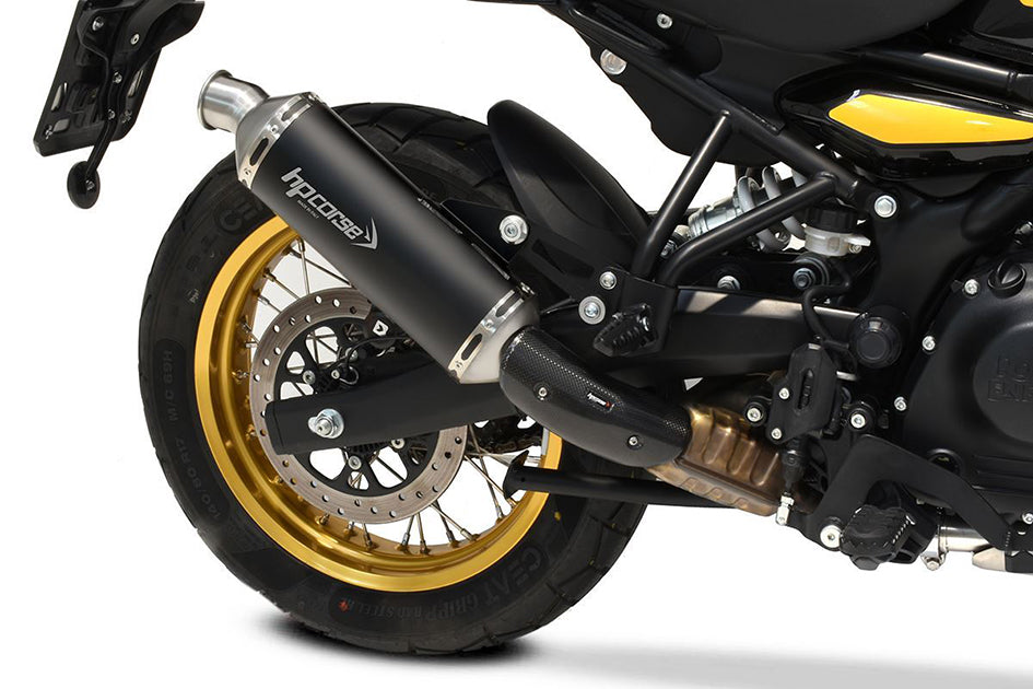 HP Corse SP-1 Short Black Coated Stainless Steel Slip-On Kit (Road Legal)