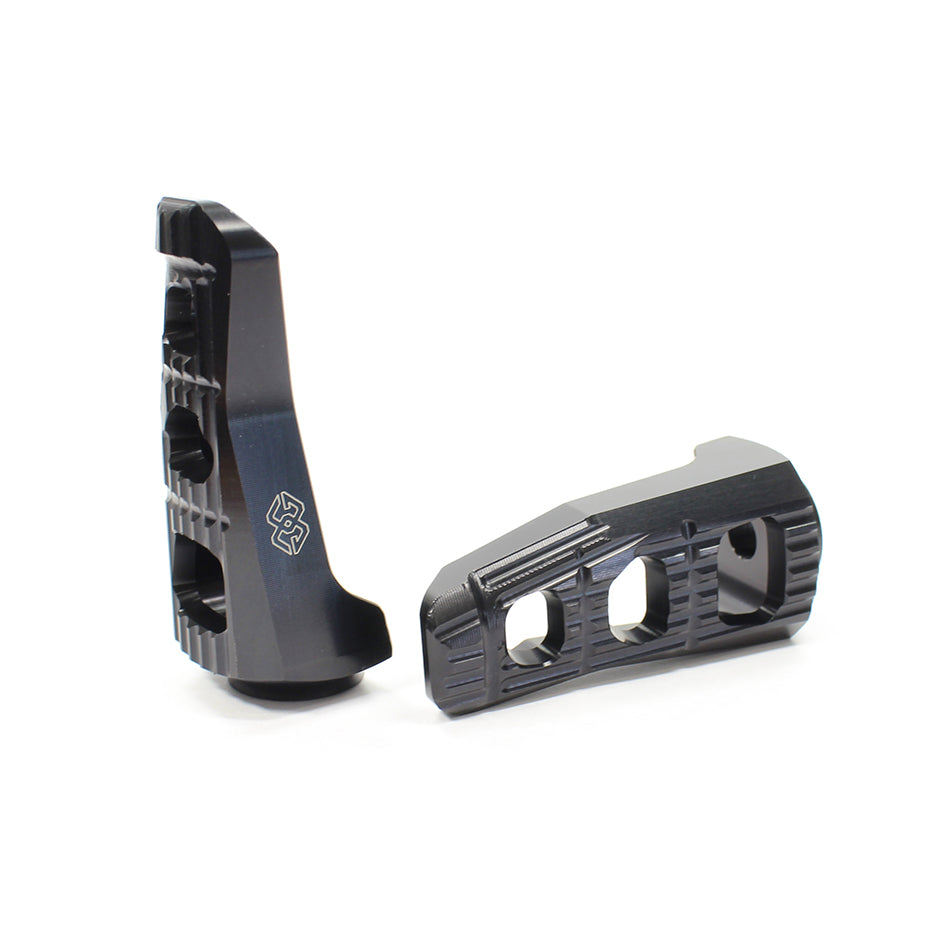 Gilles RGK Touring Footpeg Kit (Rider) - Black (RGK-430-UF20-SET-B)