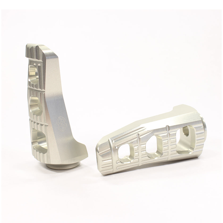 Gilles RGK Touring Footpeg Kit (Pillion) - Silver