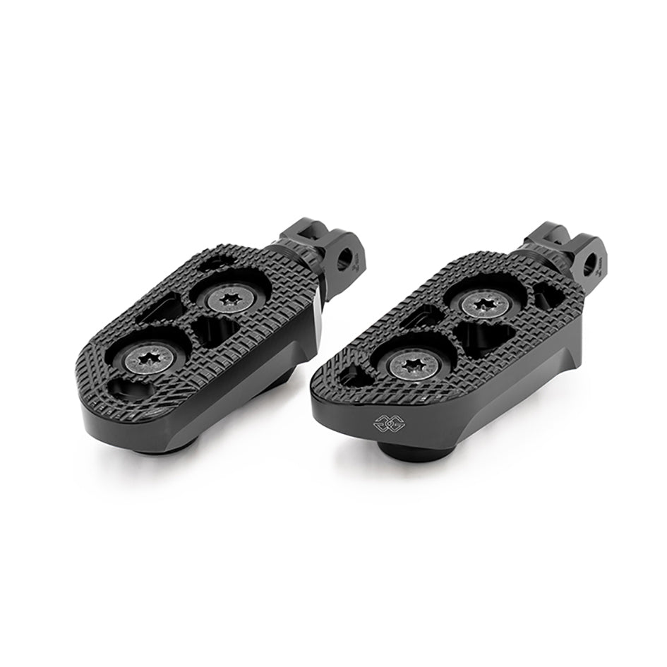 Gilles RGK Touring Footpeg Kit (Rider) - Black (RGK-460-UF37-SET-B)