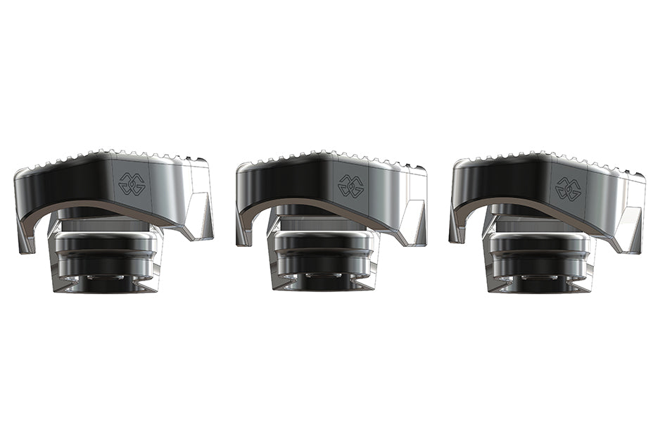 Gilles RGK Touring Footpeg Kit (Rider) - Black (RGK-300-UF37-SET-B)