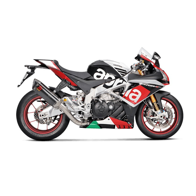 Akrapovic Carbon Silencer Evolution 4-1 Complete Evolution Titanium System - Race Removable Baffle – Aprilia RSV4 (1000cc) 2015–2016 / Aprilia RSV4 (1000cc) 2017–2020 / …