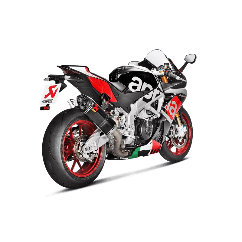 Akrapovic Carbon Silencer Evolution 4-1 Complete Evolution Titanium System - Race Removable Baffle – Aprilia RSV4 (1000cc) 2015–2016 / Aprilia RSV4 (1000cc) 2017–2020 / …