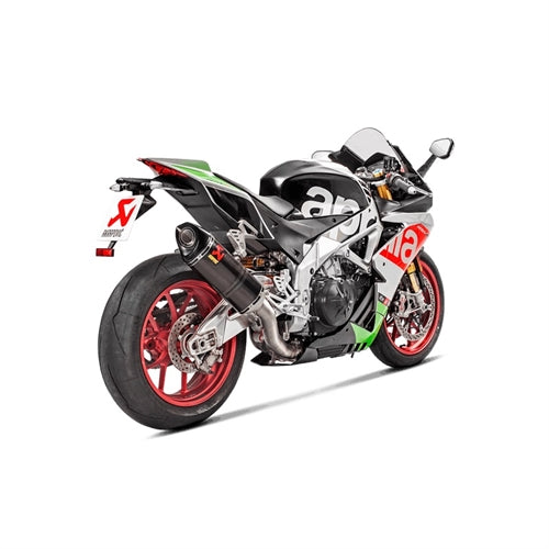 Akrapovic Carbon Silencer Slip-On Kit (To OE headers) - Race Removable Baffle – Aprilia RSV4 (1000cc) 2017–2020 / Aprilia RSV4 1100 Factory 2019–2020 / …