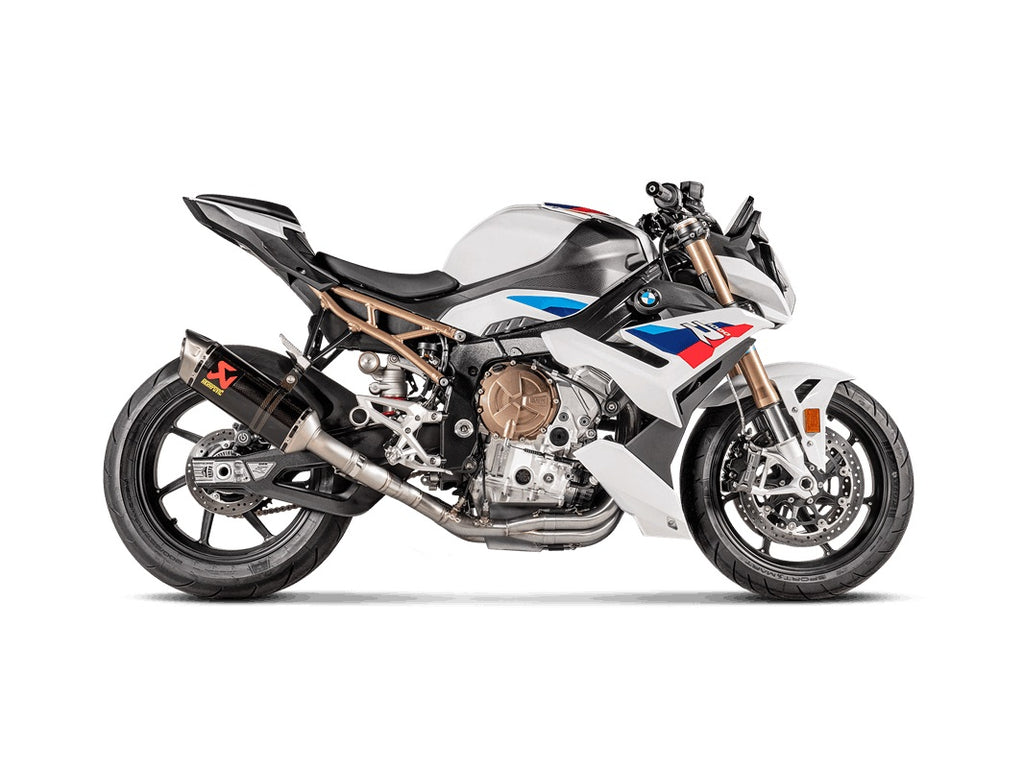 Akrapovic Full System (Carbon Silencer & Titanium Headers) - Race (Optional Baffle Available) – BMW M1000R Naked 2023–2026 / BMW S1000R Naked 2021–2026