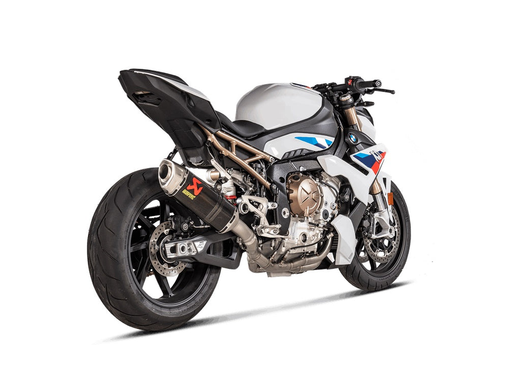 Akrapovic Full System (Carbon Silencer & Titanium Headers) - Race (Optional Baffle Available) – BMW M1000R Naked 2023–2026 / BMW S1000R Naked 2021–2026