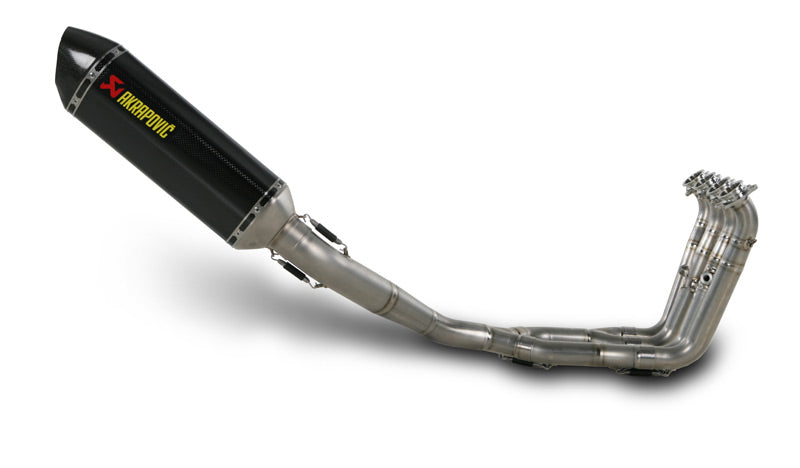 Akrapovic Carbon Silencer Complete Stainless 4-2-1 System - Hexagonal Silencer – BMW S1000RR 2010–2014 / BMW S1000RR HP-4 2013–2014