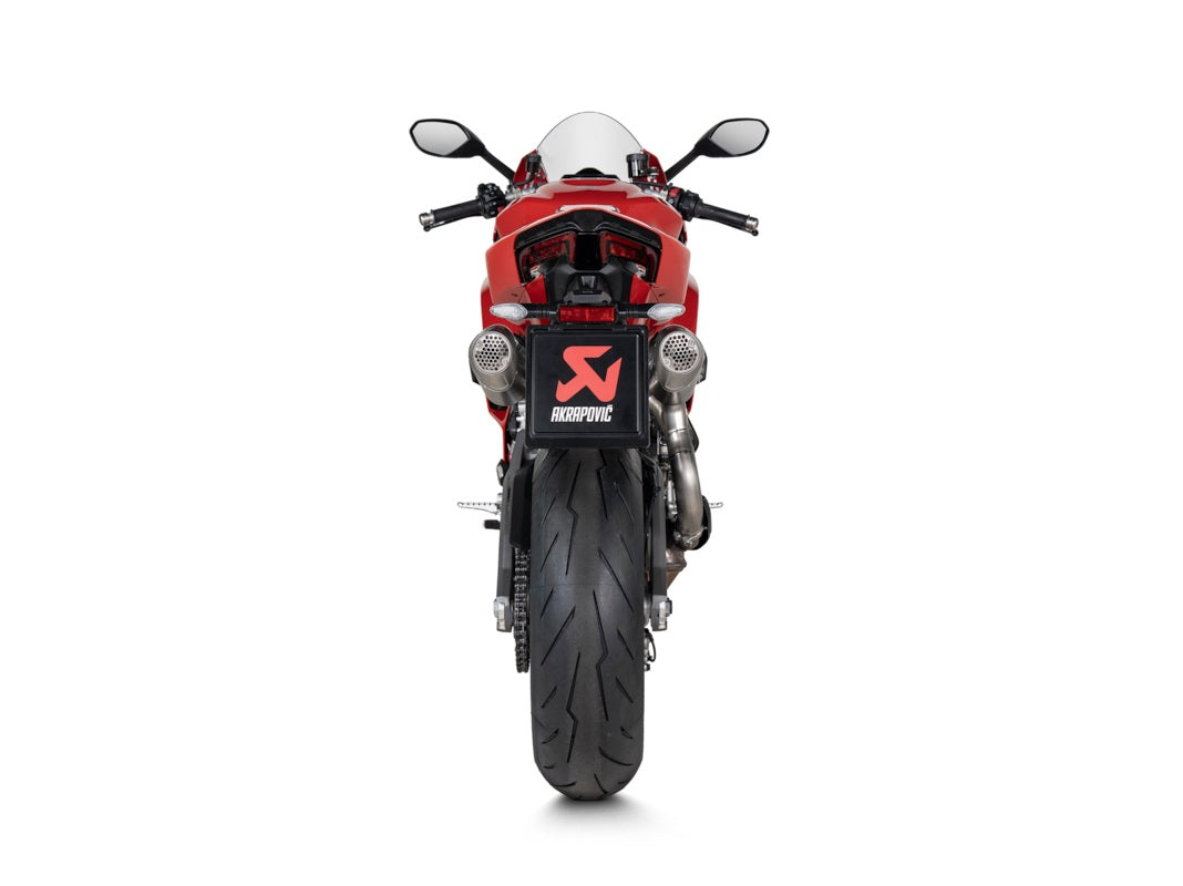Akrapovic Twin Titanium Silencer Slip-On Kit - Road Legal – Ducati Panigale V2 2025–2026 / Ducati Streetfighter V2 2025–2026