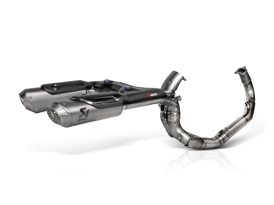 Akrapovic Twin Titanium Silencer Full System - Race – Ducati Panigale V2 2025–2026 / Ducati Streetfighter V2 2025–2026