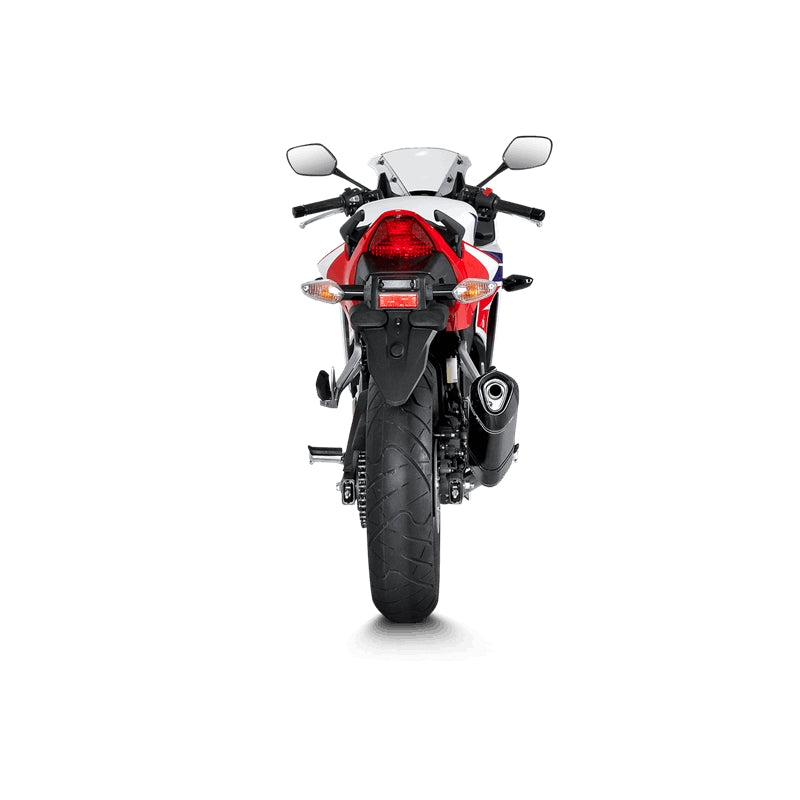 Akrapovic Carbon Silencer Slip-On Kit  - Hexagonal - Race Removable Baffle – Honda CBR300R 2014–2021
