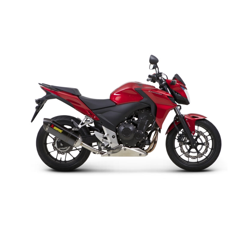 Akrapovic Carbon Silencer Slip-On Kit  - Hexagonal - Road Legal Removable Baffle – Honda CBR500R 2013–2015