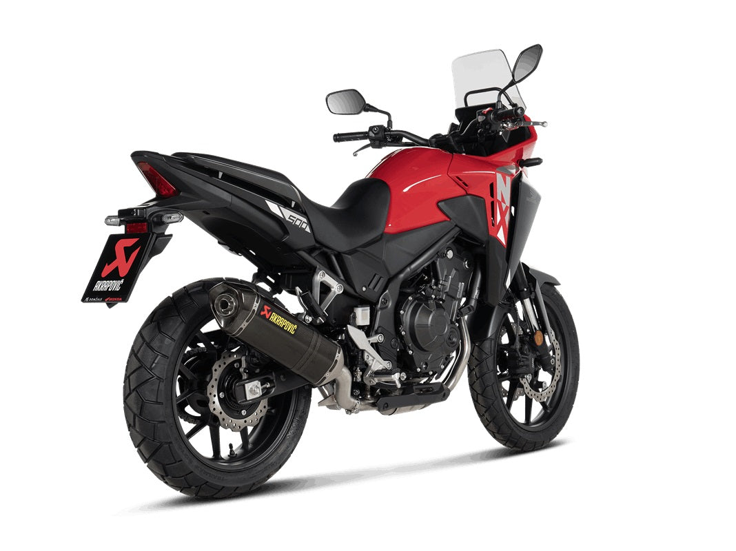 Akrapovic Carbon Silencer Slip-On Kit  - Hexagonal - Road Legal – Honda CBR500R 2016–2018 / Honda CBR500R 2019