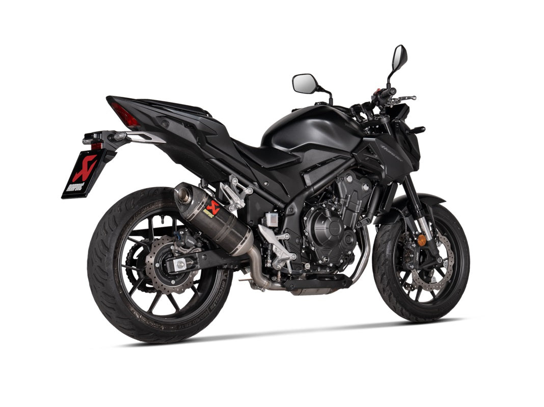 Akrapovic Carbon Silencer Slip-On Kit - Road Legal – Honda CBR500R 2020–2026