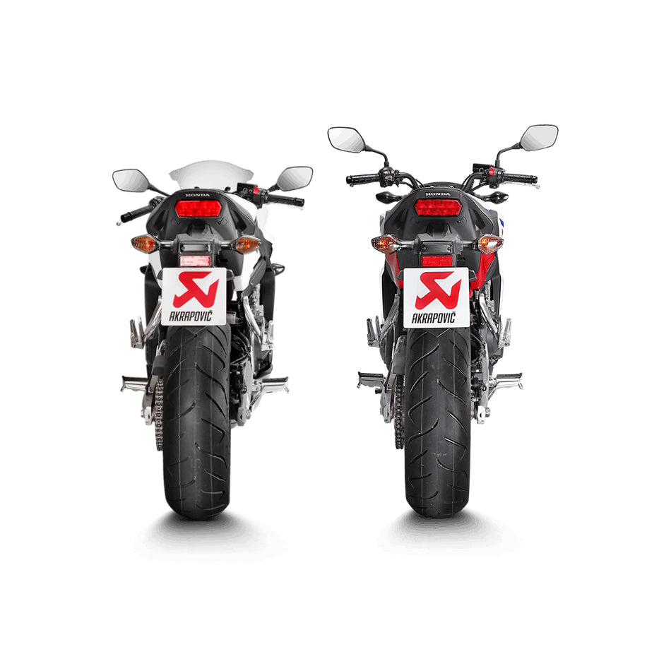 Akrapovic Titanium Silencer Complete 4-1 System - Removable Baffle – Honda CB650R Neo Sports Café 2019–2021 / Honda CBR650F 2014–2016 / …