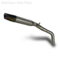 Akrapovic Titanium Silencer Slip-On Kit  AC STYLE SILENCER WITH CARBON OUTLET CAP - Road Legal Removable Baffle – Honda CBR600RR 2007–2008