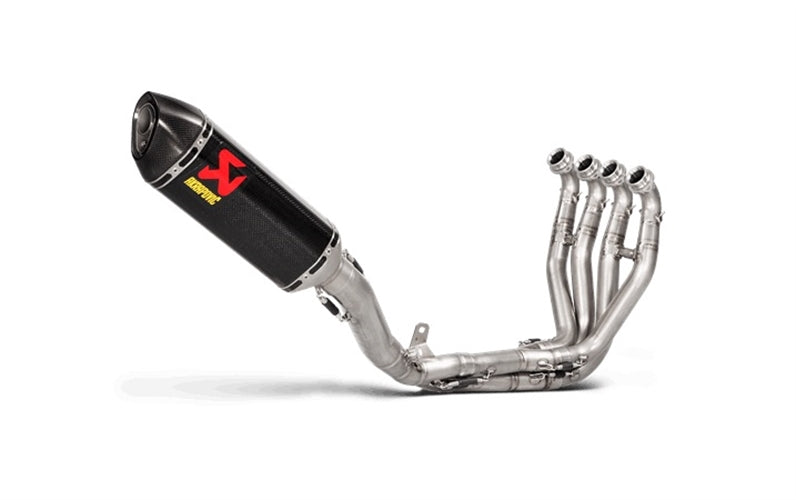 Akrapovic Carbon Silencer Titanium Evolution 4-2-1 Complete System - Race Removable Baffle – Kawasaki ZX-10R / RR 2016–2020