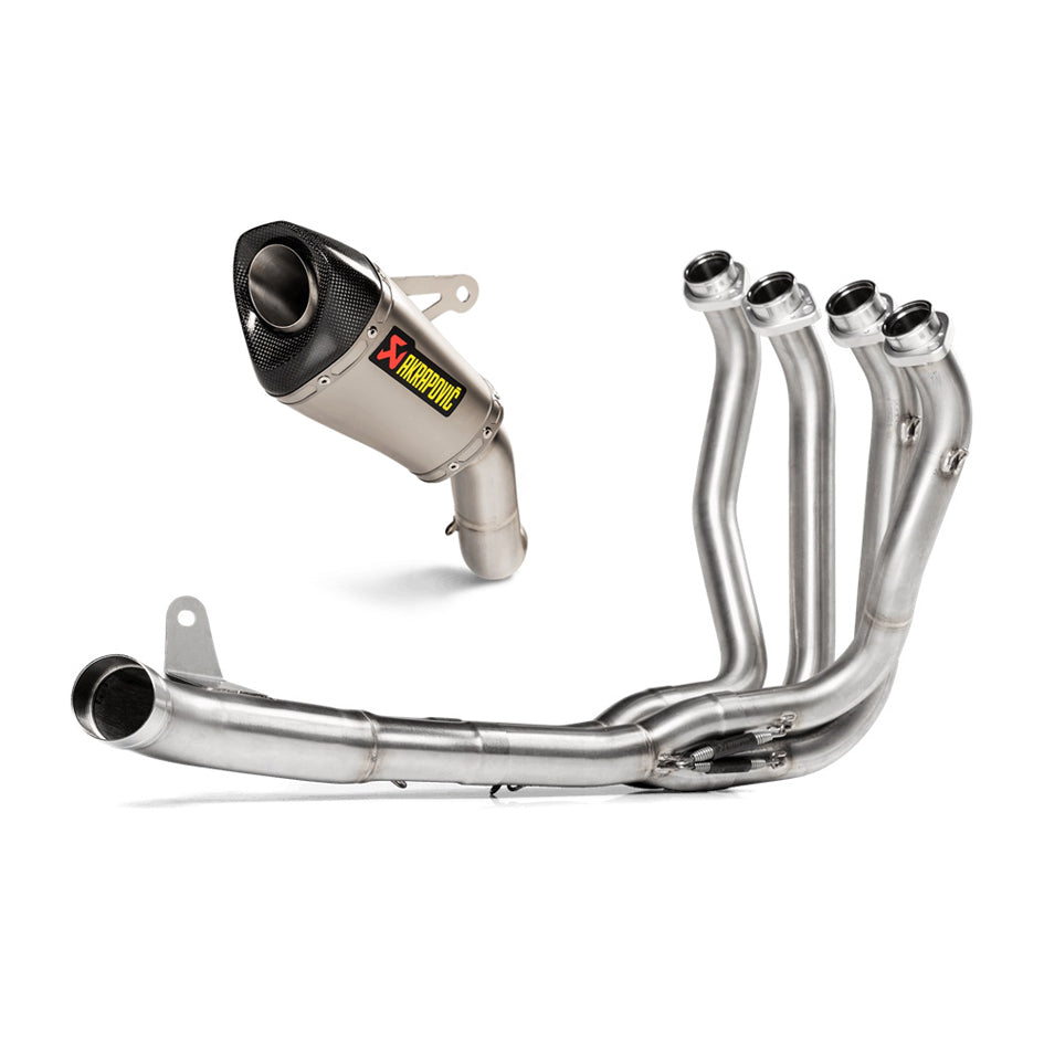 Akrapovic Full System (Titanium Silencer & Stainless Header) - Race – Kawasaki Z900 2020–2024