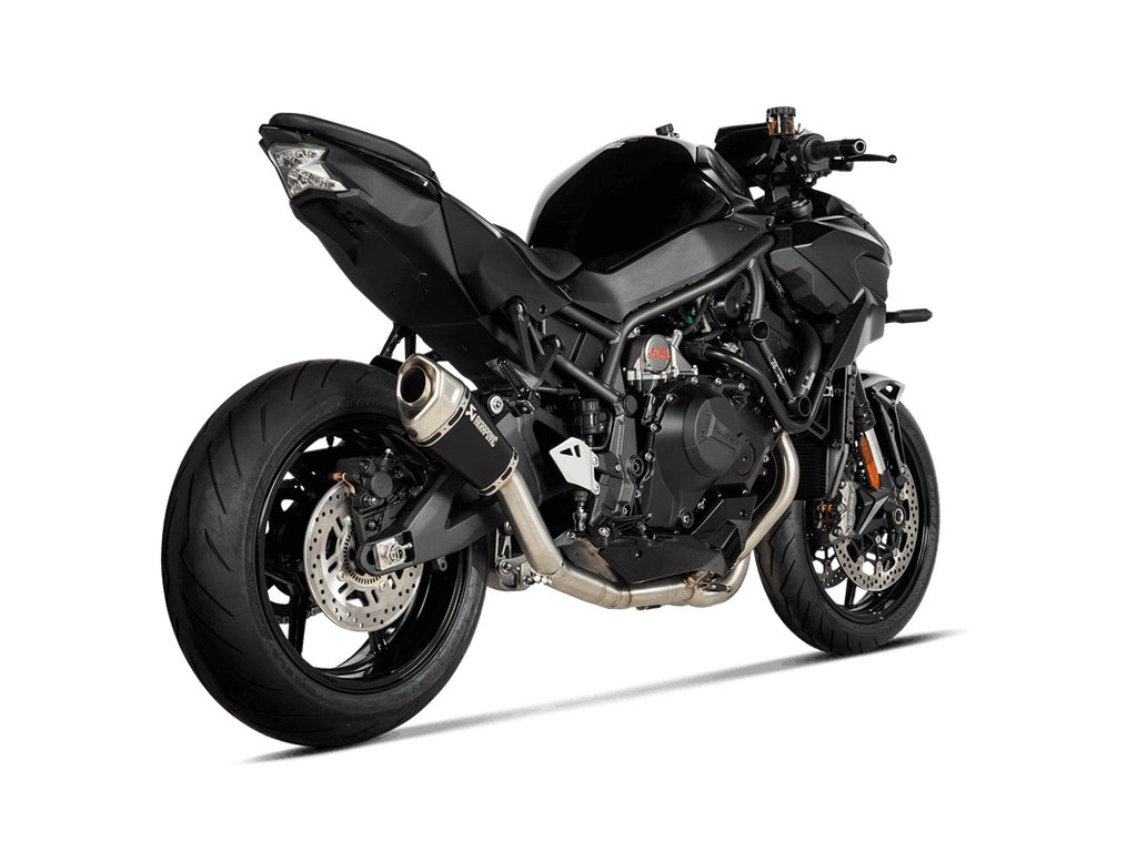 Akrapovic Black Titanium Silencer Slip-On Kit - ASZ Style - Race (Optional Baffle Available) – Kawasaki Z H2 (1000cc) 2020–2026