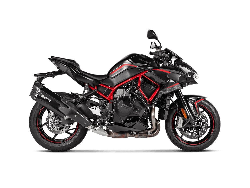 Akrapovic Black Titanium Silencer Slip-On Kit  - Road Legal – Kawasaki Z H2 (1000cc) 2020–2025