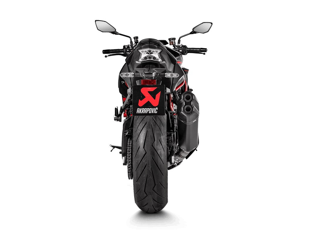 Akrapovic Black Titanium Silencer Slip-On Kit  - Road Legal – Kawasaki Z H2 (1000cc) 2020–2025