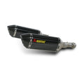 Akrapovic Carbon Silencer Slip-On Kit - Hexagonal Silencers  - Road Legal Removable Baffle – Kawasaki Z1000 2010–2013