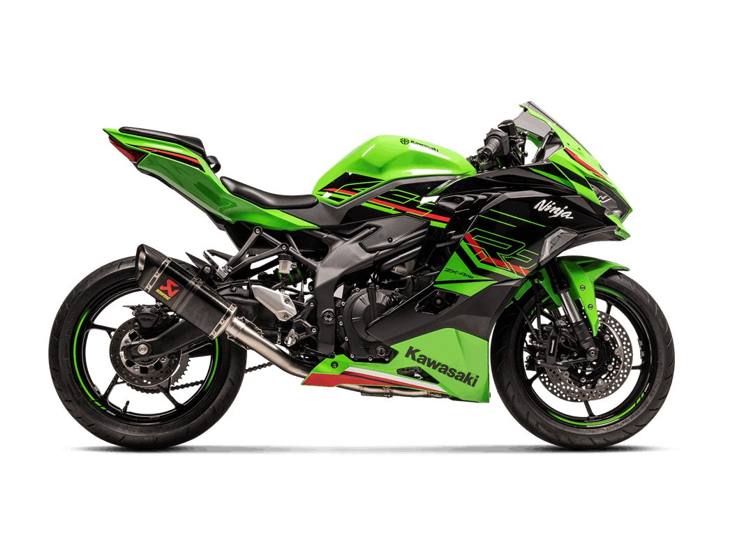 Akrapovic Full System (Carbon Silencer & Stainless Headers) - Race – Kawasaki ZX-4R / RR 2023–2026