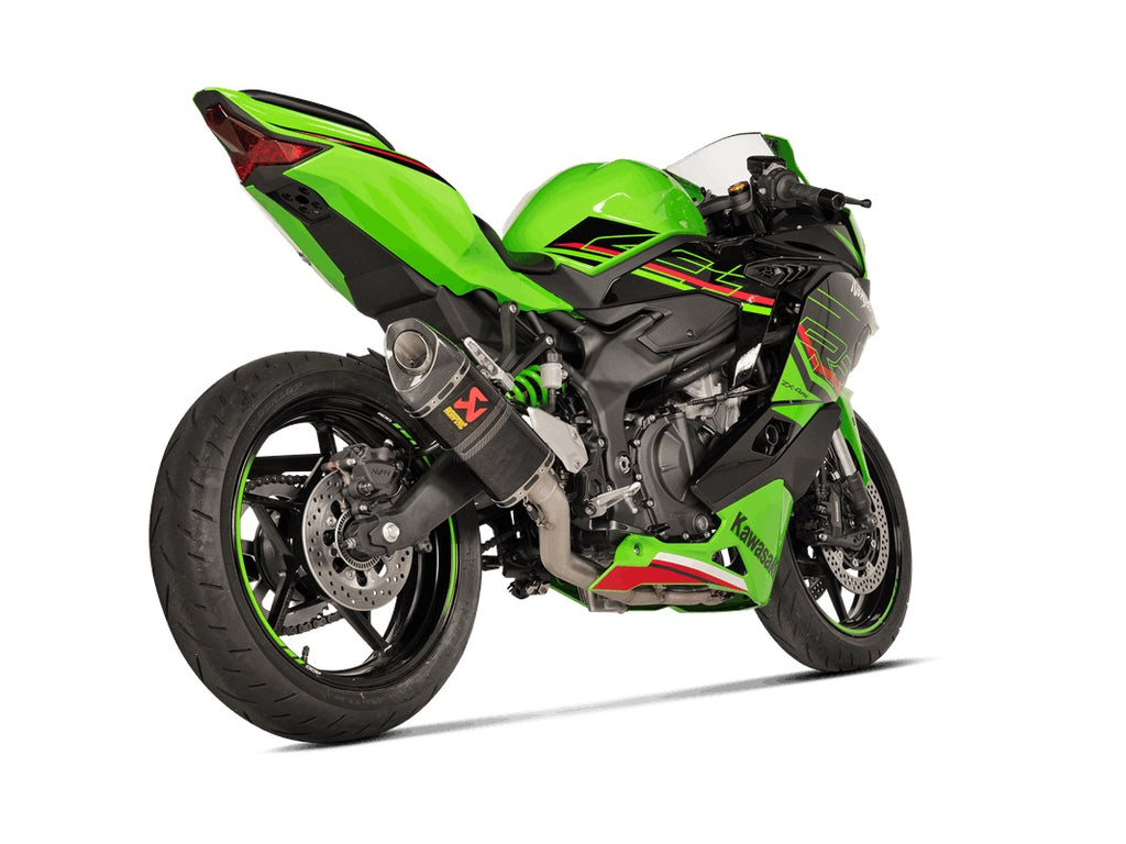 Akrapovic Full System (Carbon Silencer & Stainless Headers) - Race – Kawasaki ZX-4R / RR 2023–2026