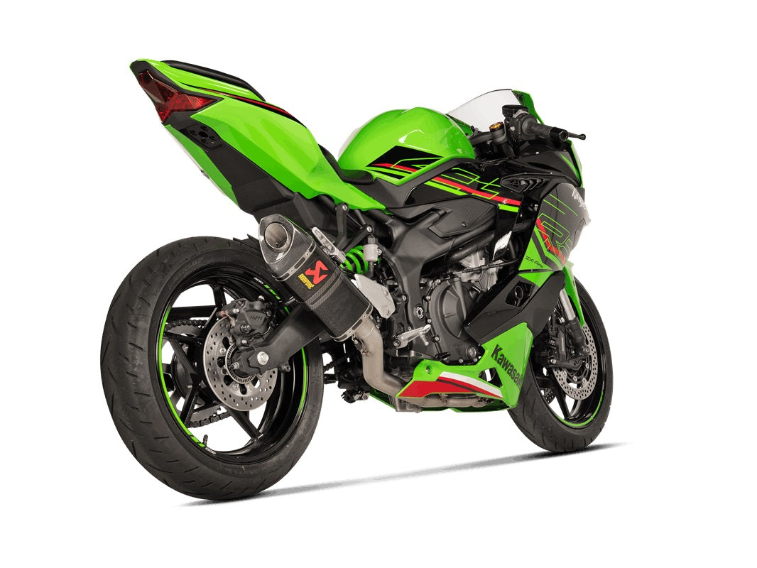 Akrapovic Full System (Carbon Silencer & Stainless Headers) - Race – Kawasaki ZX-4R / RR 2023–2026