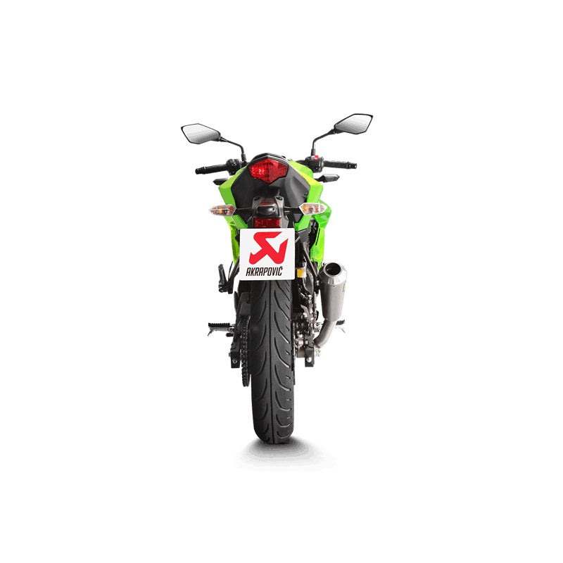 Akrapovic Titanium Silencer Slip-On Kit - Race – Kawasaki Ninja 125 2019–2025 / Kawasaki Ninja 250 SL 2015–2023