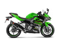 Akrapovic Full System (Carbon Silencer & Stainless Headers) - Race Removable Baffle – Kawasaki Ninja 400 2018–2023