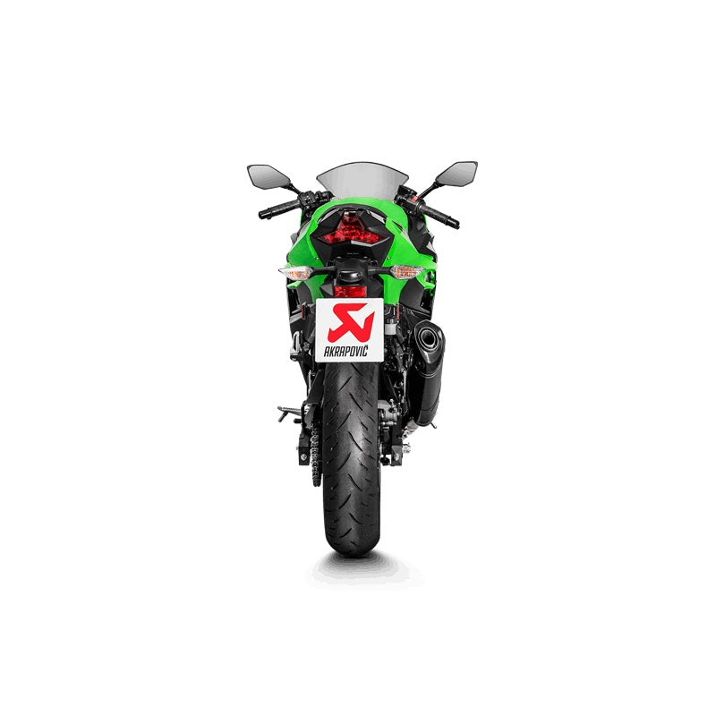 Akrapovic Carbon Silencer Slip-On Kit - Hexagonal - Race Removable Baffle – Kawasaki Ninja 400 2018–2023 / Kawasaki Ninja 500 2024–2026