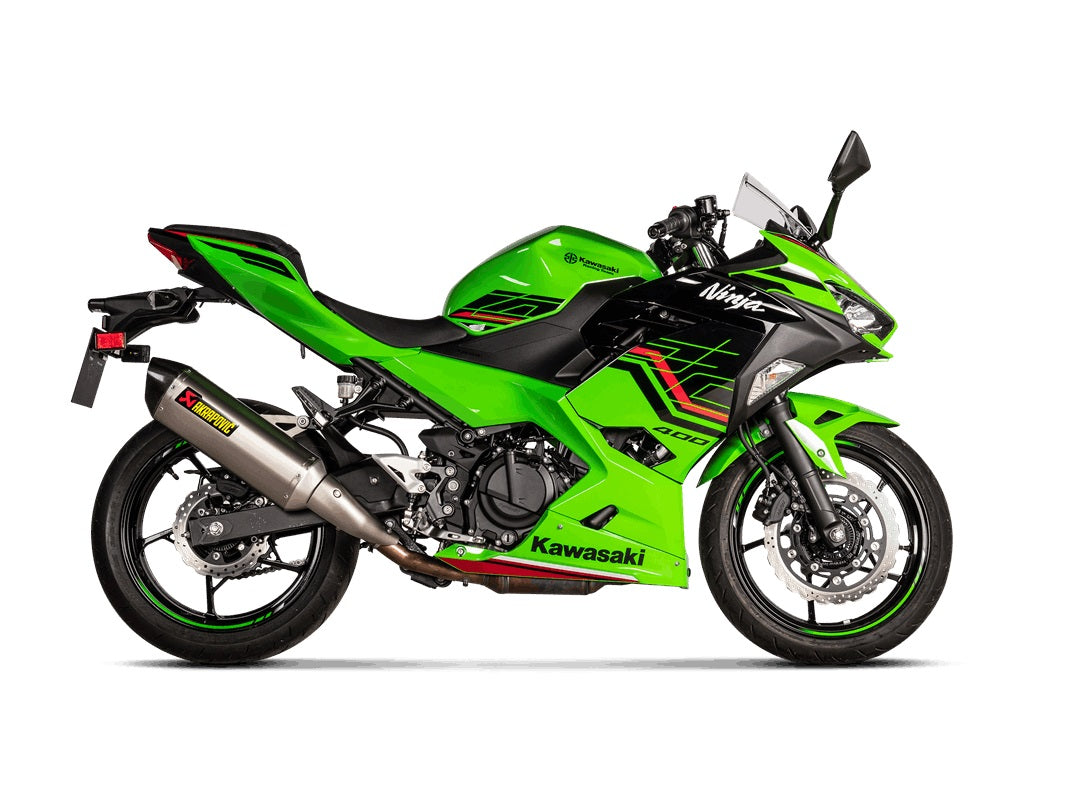 Akrapovic Titanium Silencer Slip-On Kit - Hexagonal - Road Legal – Kawasaki Ninja 400 2018–2023