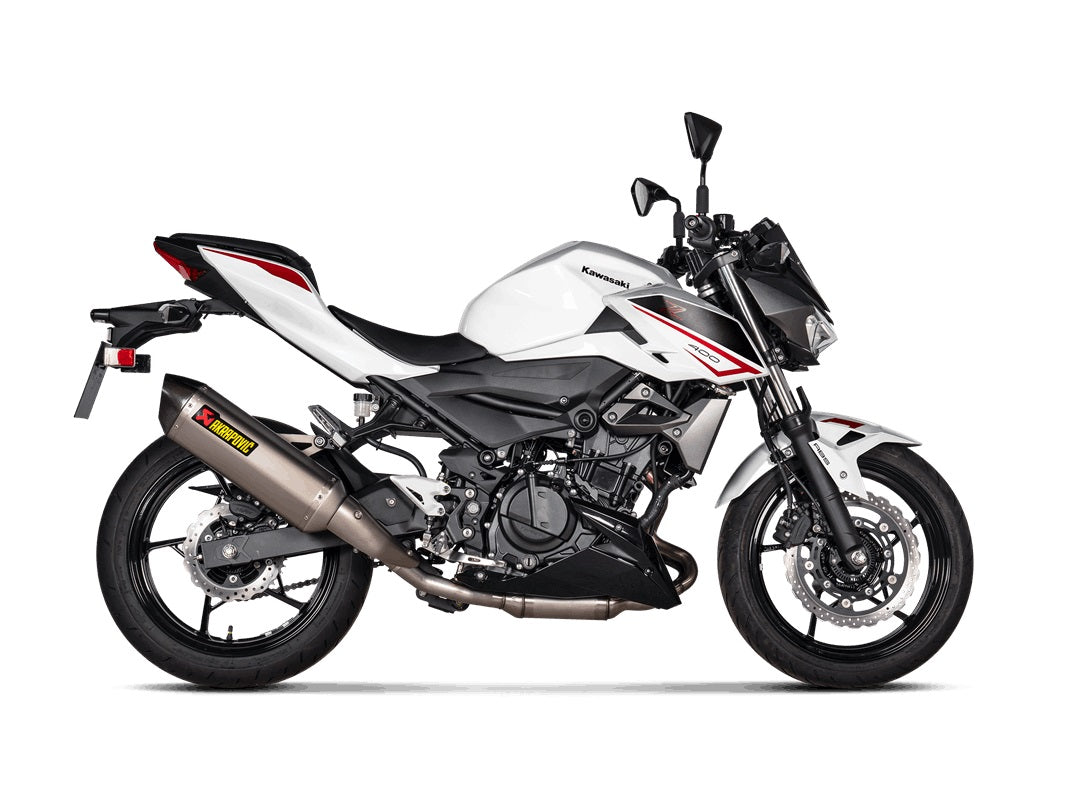 Akrapovic Titanium Silencer Slip-On Kit - Hexagonal - Road Legal – Kawasaki Ninja 400 2018–2023