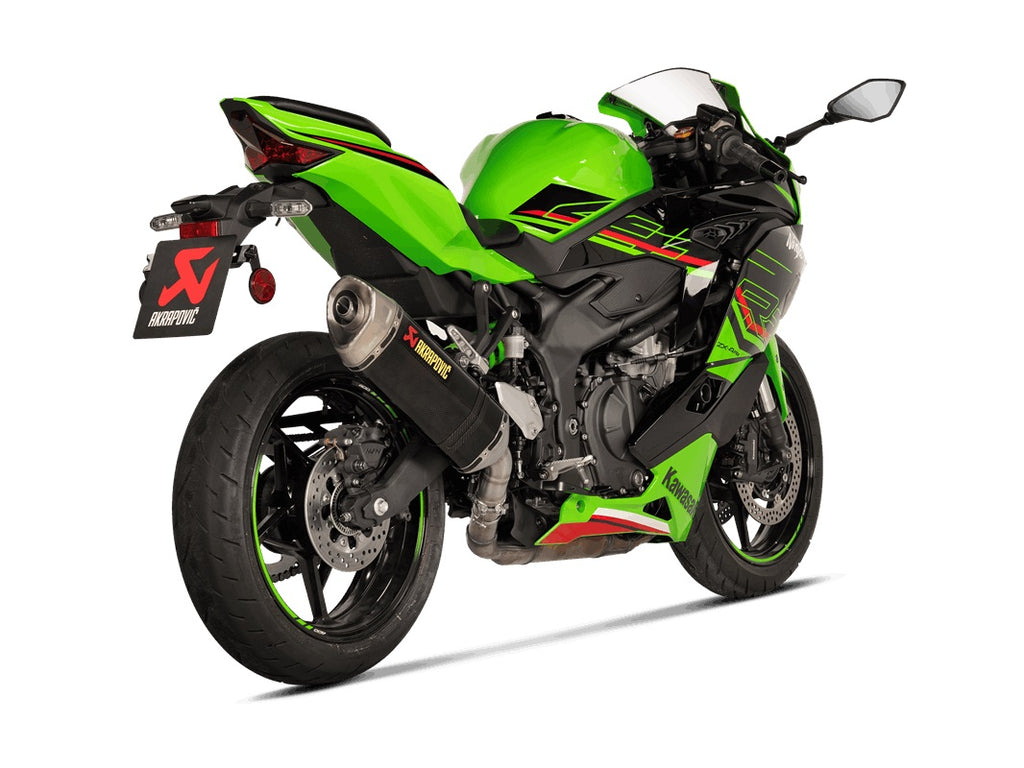 Akrapovic Carbon Silencer Slip-On Kit - Hexagonal - Road Legal – Kawasaki ZX-4R / RR 2023–2026