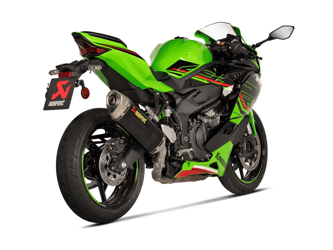 Akrapovic Carbon Silencer Slip-On Kit - Hexagonal - Road Legal – Kawasaki ZX-4R / RR 2023–2026