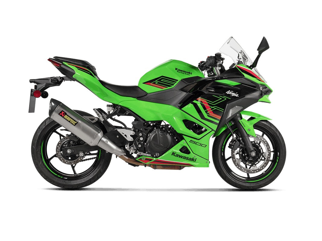 Akrapovic Titanium Silencer Slip-On Kit - Road Legal – Kawasaki Ninja 500 2024–2025