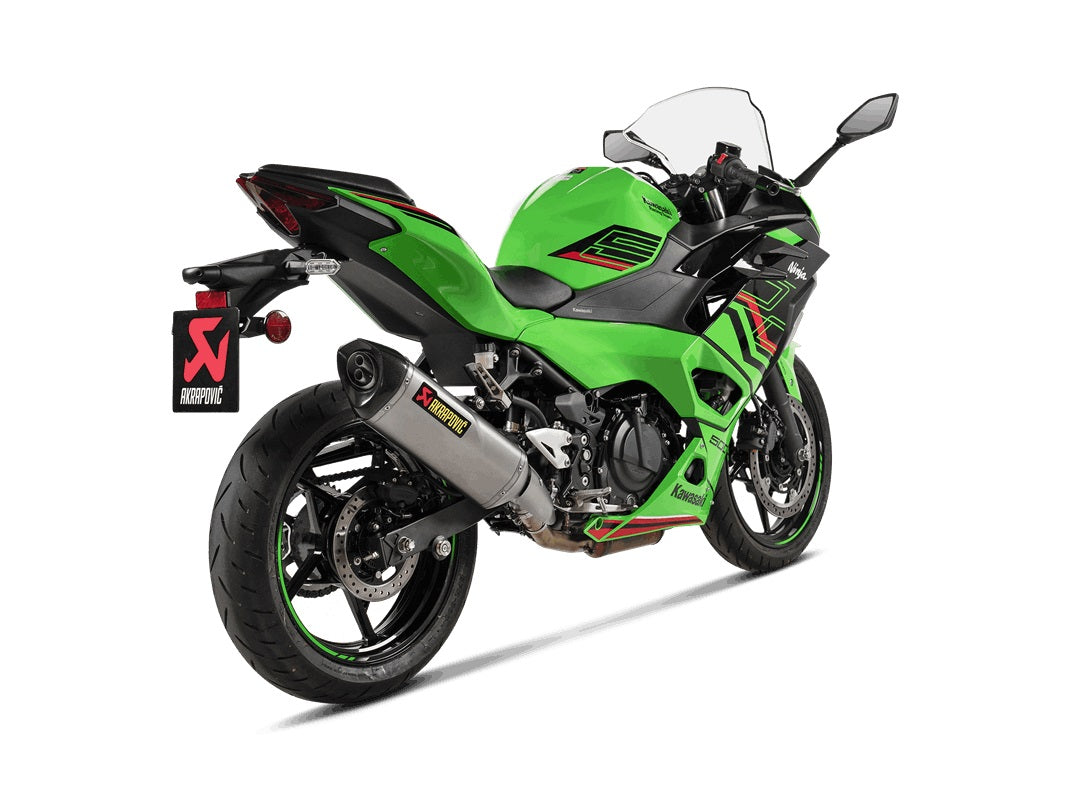 Akrapovic Titanium Silencer Slip-On Kit - Road Legal – Kawasaki Ninja 500 2024–2025