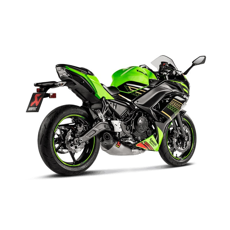Akrapovic Titanium Silencer Complete Stainless 2-1 System - Road Legal – Kawasaki Ninja 650 2017–2020 / Kawasaki Ninja 650 2021–2023 / …