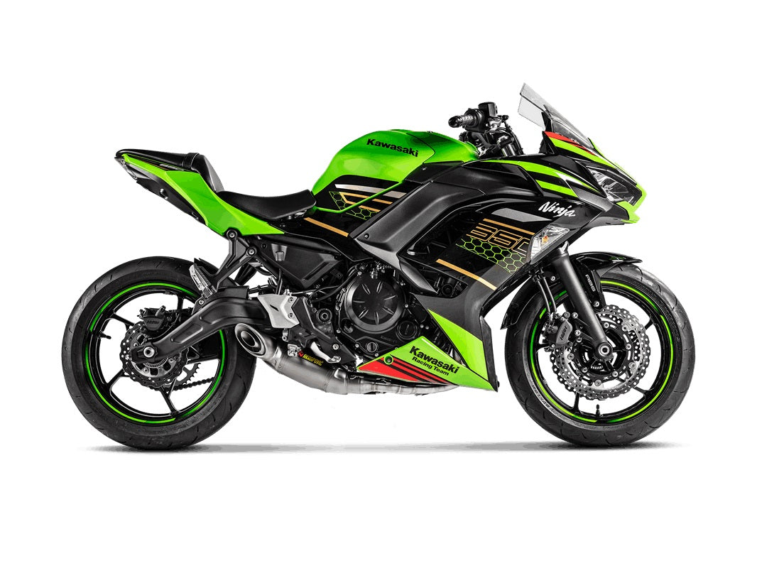 Akrapovic Titanium Silencer Complete Stainless 2-1 System - Race Removable Baffle – Kawasaki Ninja 650 2017–2023 / Kawasaki Ninja 650 2023–2026 / …
