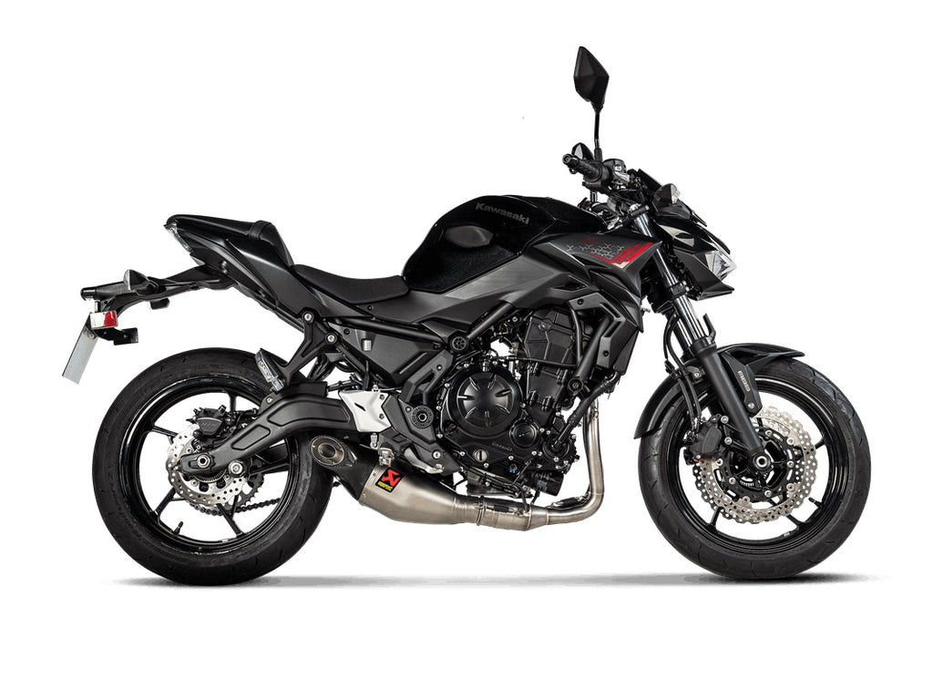 Akrapovic Titanium Silencer Complete Stainless 2-1 System - Road Legal – Kawasaki Ninja 650 2021–2026 / Kawasaki Z650 2021–2026