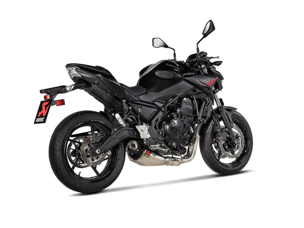 Akrapovic Titanium Silencer Complete Stainless 2-1 System - Road Legal – Kawasaki Ninja 650 2021–2026 / Kawasaki Z650 2021–2026