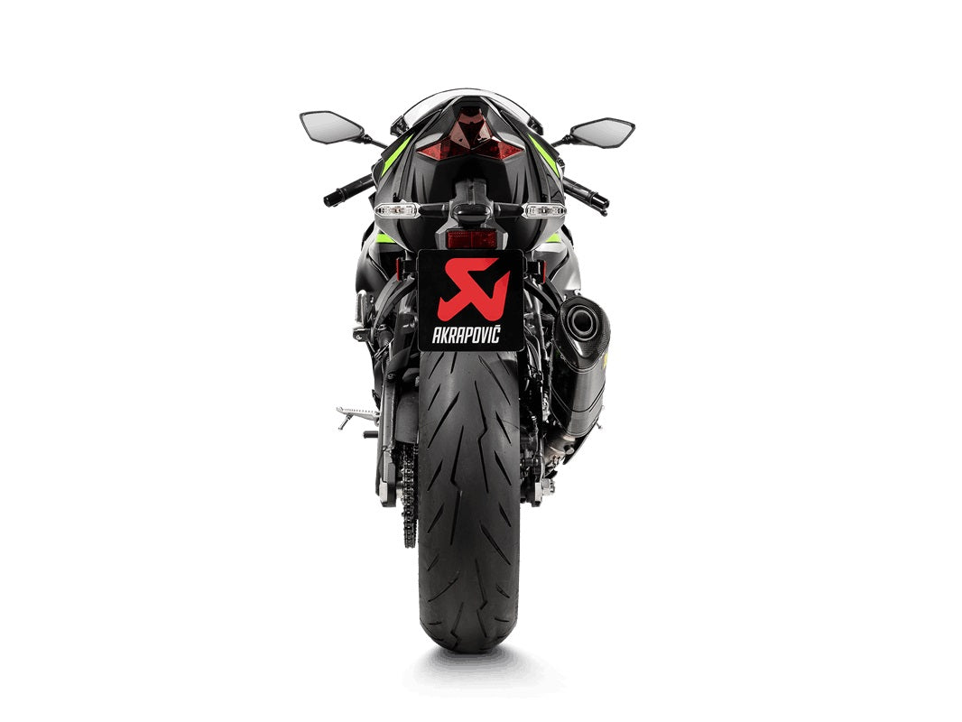 Akrapovic Carbon Silencer Slip-On Kit - Road Legal – Kawasaki ZX-6R 2013–2018 / Kawasaki ZX-6R 2019–2022 / …