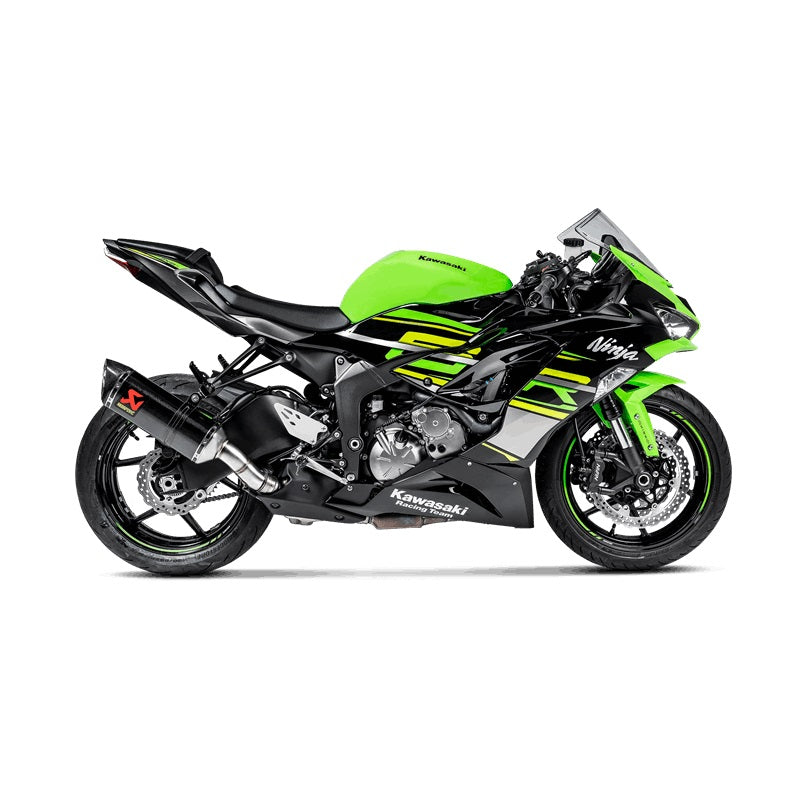 Akrapovic Carbon Silencer Slip-On Kit (No Noise Control Valve) - Race Removable Baffle – Kawasaki ZX-6R 2009–2012 / Kawasaki ZX-6R 2013–2018 / …