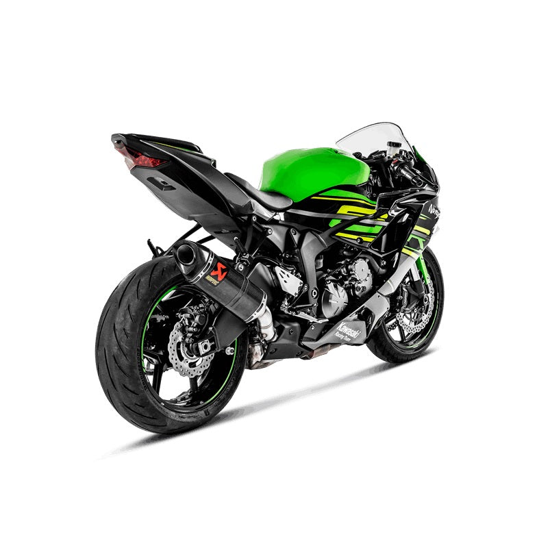 Akrapovic Carbon Silencer Slip-On Kit (No Noise Control Valve) - Race Removable Baffle – Kawasaki ZX-6R 2009–2012 / Kawasaki ZX-6R 2013–2018 / …