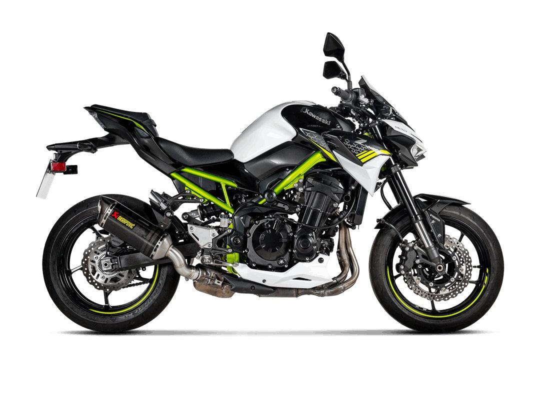 Akrapovic Carbon Silencer Slip-On Kit - Hexagonal - Road Legal – Kawasaki Z900 2017–2019 / Kawasaki Z900 2018–2019 / …