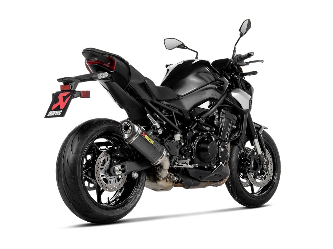Akrapovic Carbon Silencer Slip-On Kit - Hexagonal - Road Legal – Kawasaki Z900 2025–2026
